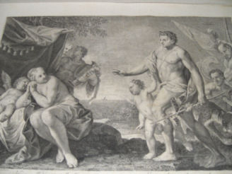 Tema pagano - stampa a bulino - dopo il restauro